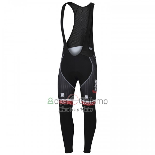 Trek Segafrojoo Ropa Ciclismo Culotte Largo 2017 Mangas Largas Rojo y Negro